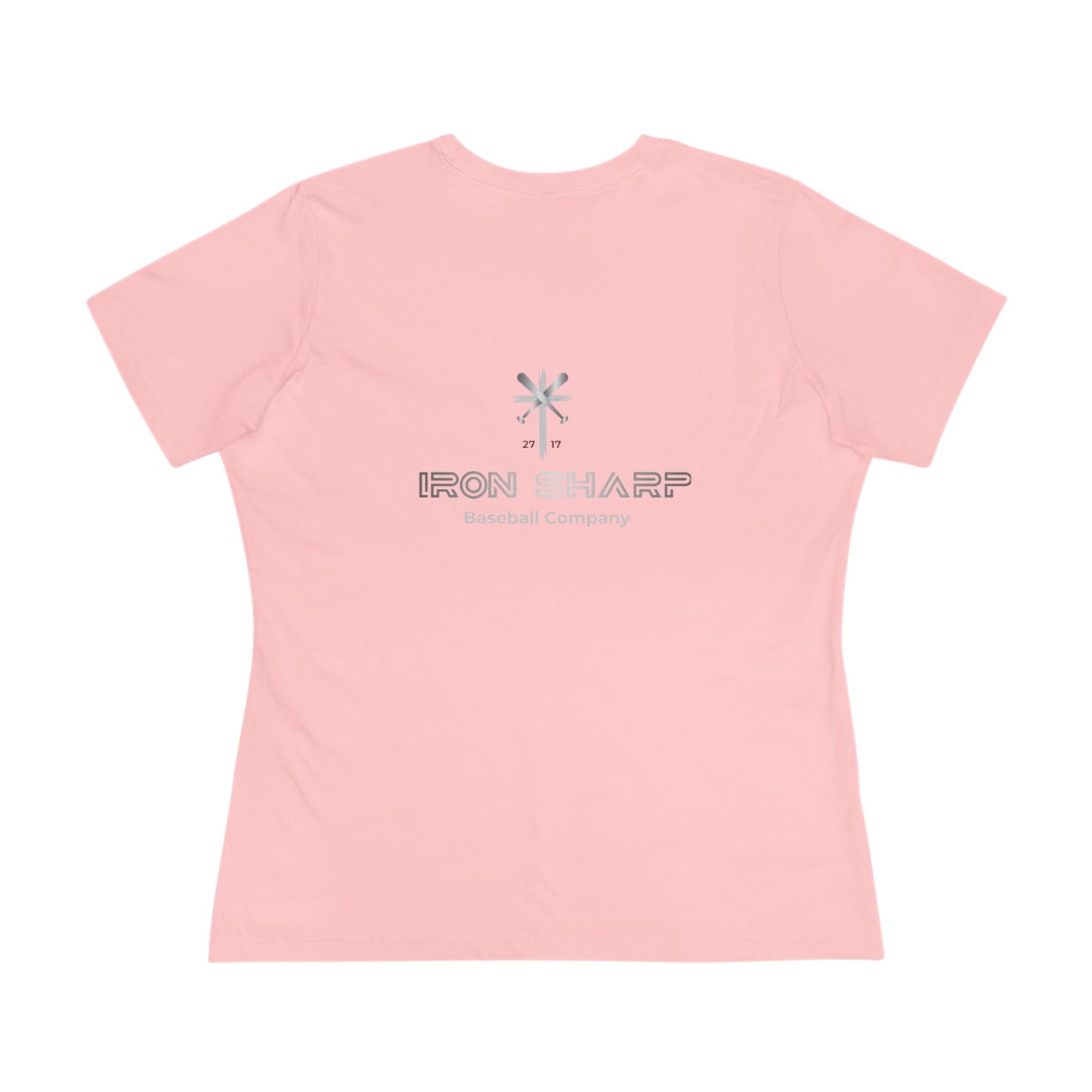 Women's Cotton Tee - Iron Sharp Baseball Company Graphic T-Shirt