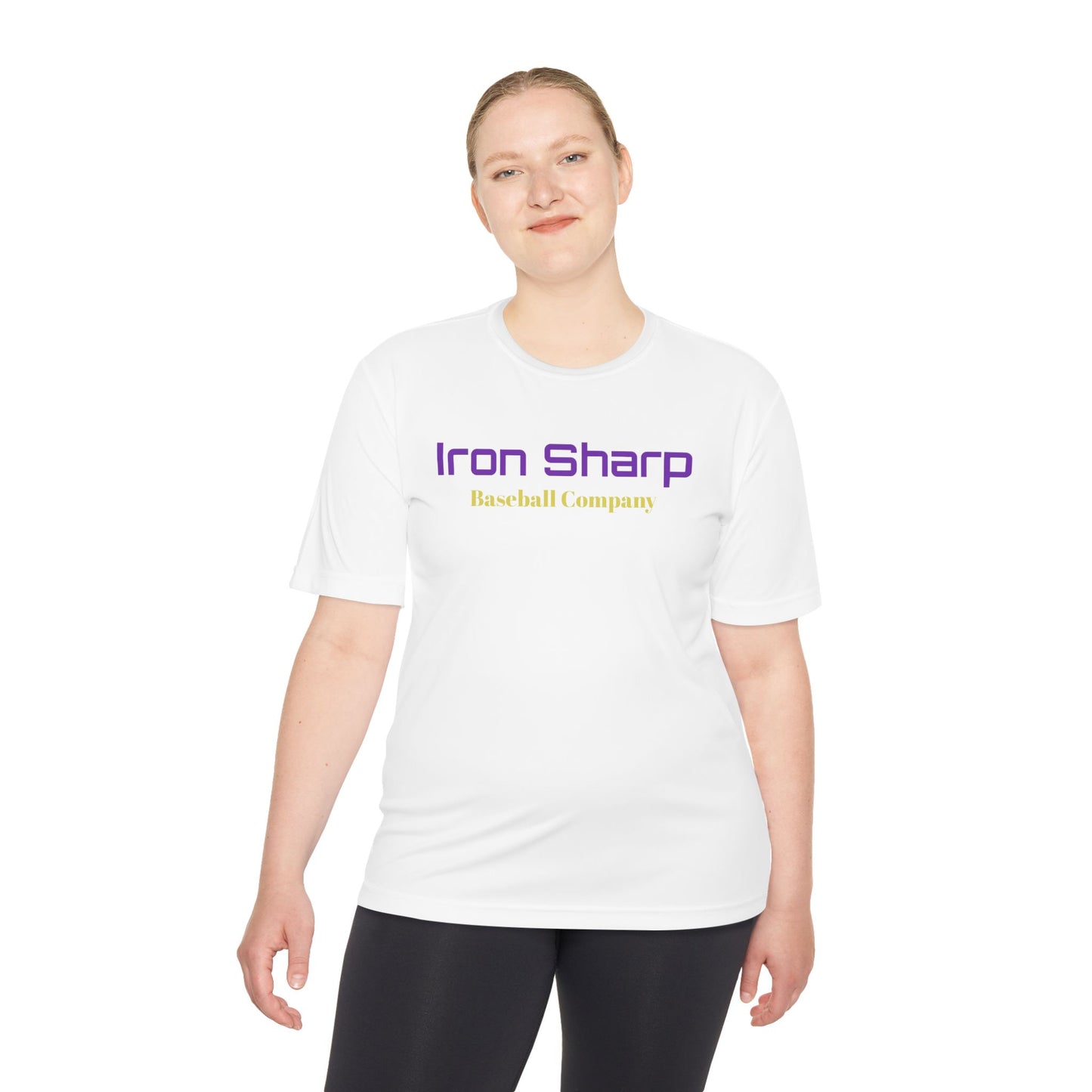 Unisex Moisture Wicking Tee - Iron Sharp Baseball Company - Perfect for Sports and Active Wear