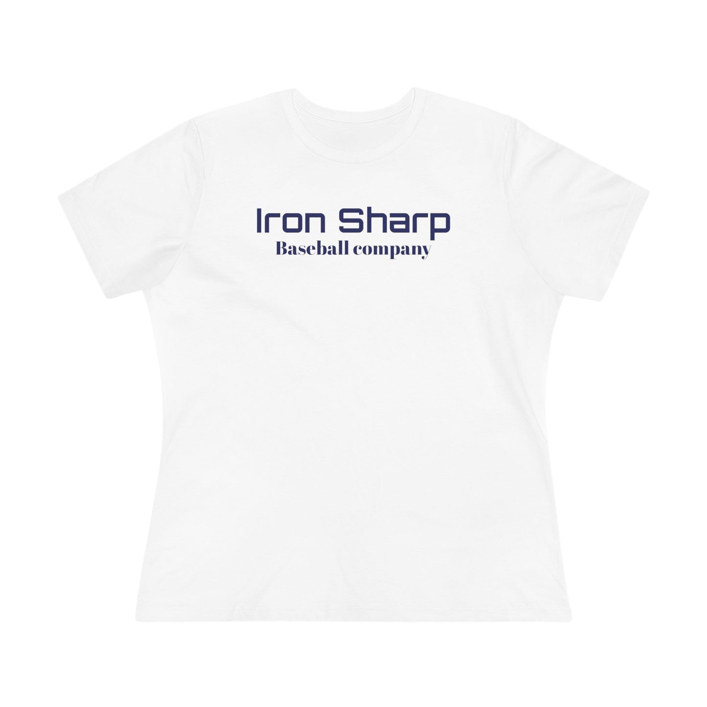 Women's Cotton Tee - Iron Sharp Baseball Company Graphic T-Shirt