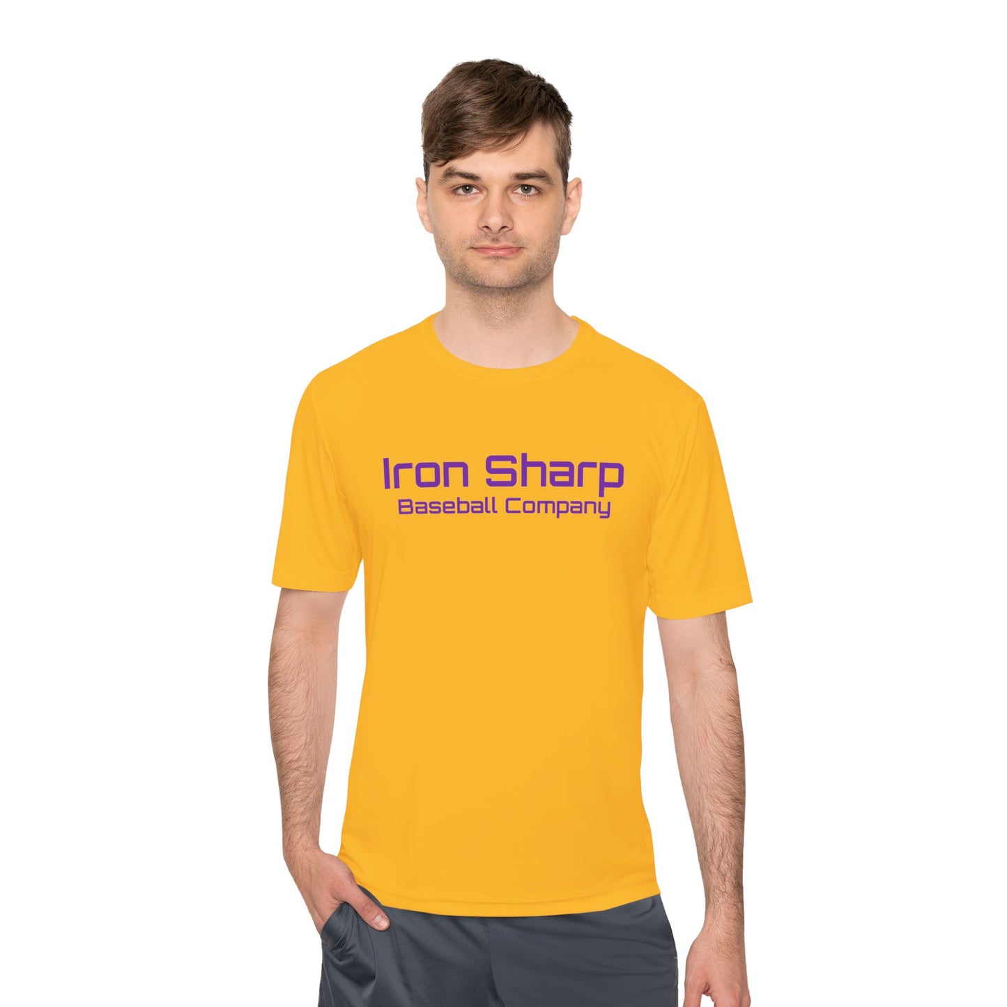 Unisex Moisture Wicking Tee - Iron Sharp Baseball Company - Perfect for Sports and Active Wear