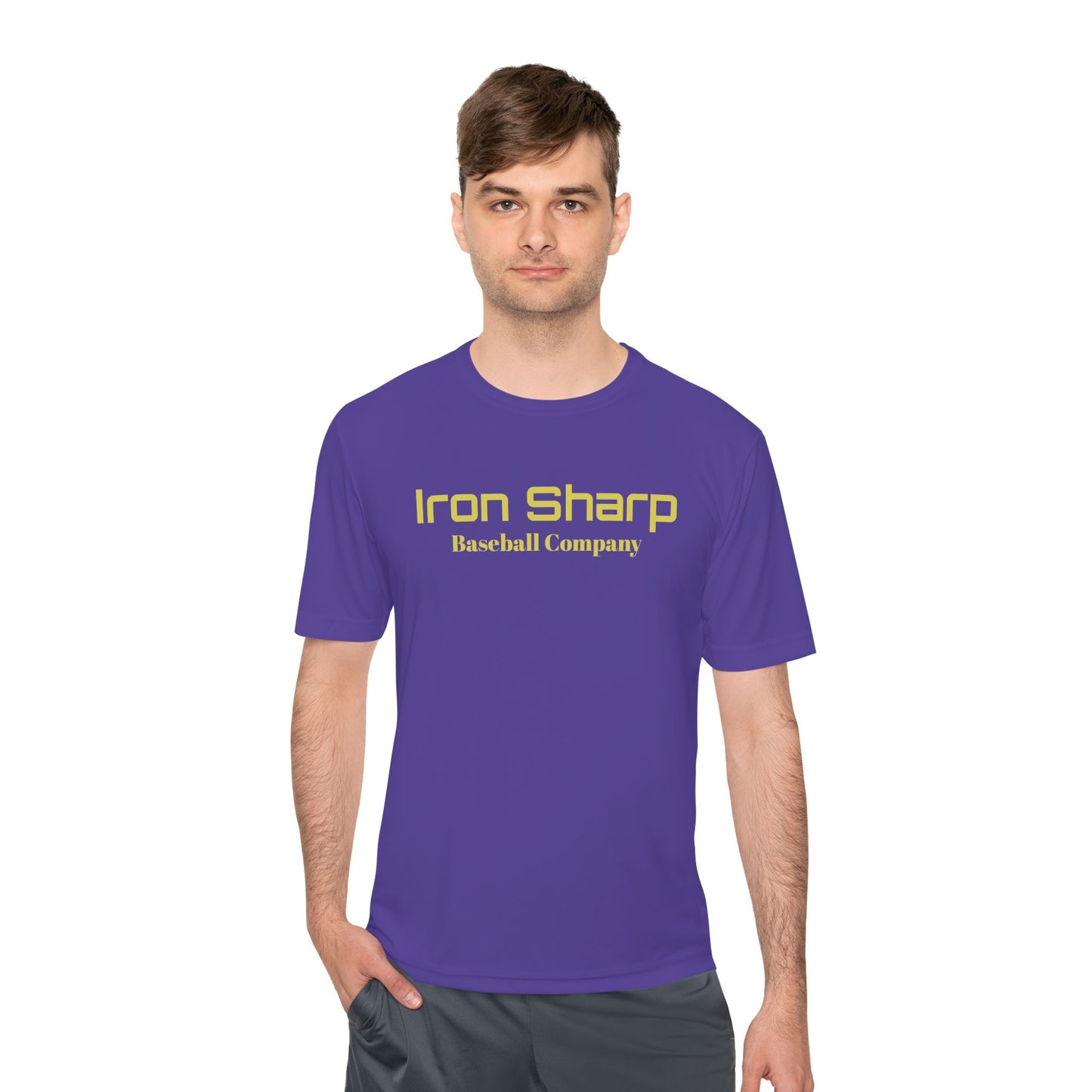 Unisex Moisture Wicking Tee - Iron Sharp Baseball Company - Perfect for Sports and Active Wear