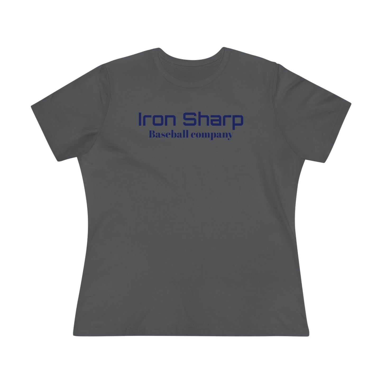 Women's Cotton Tee - Iron Sharp Baseball Company Graphic T-Shirt