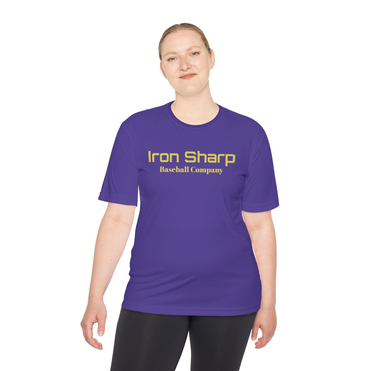 Unisex Moisture Wicking Tee - Iron Sharp Baseball Company - Perfect for Sports and Active Wear