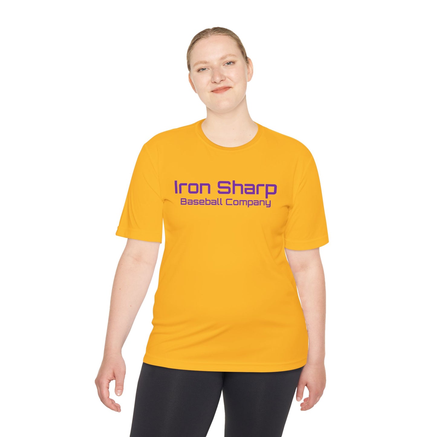 Unisex Moisture Wicking Tee - Iron Sharp Baseball Company - Perfect for Sports and Active Wear